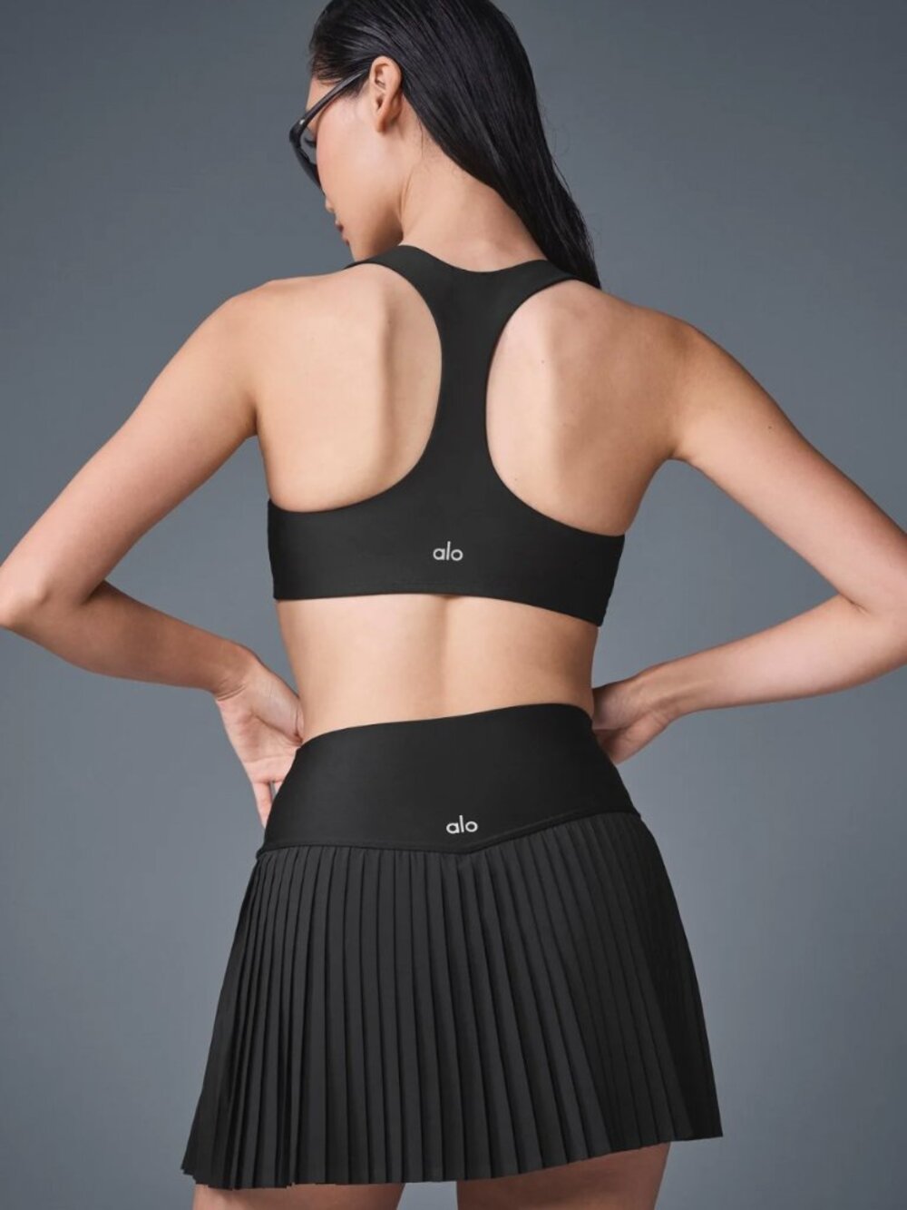 Alo Grand Slam Tennis Skirt - black, size xxs - Gem